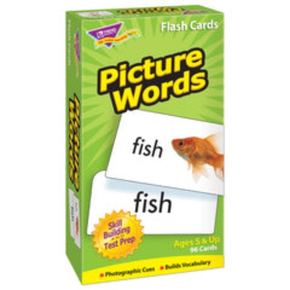 Trend Enterprises Picture Words Skill Drill Flash Cards Age 5 & Up - Picture 1 of 4